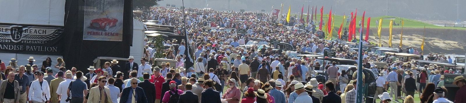 Classic cars on the lawn at the Pebble Beach Concours d’Elegance