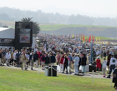 Classic cars on the lawn at the Pebble Beach Concours d’Elegance